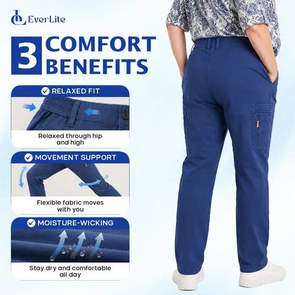 EverLite - 70% OFF – Women’s Stretch-Waist 6-Pocket Comfort Pants