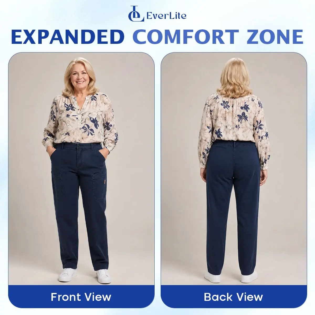 EverLite - 70% OFF – Women’s Stretch-Waist 6-Pocket Comfort Pants