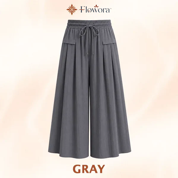 Flowora™ – Relaxed Wide-Leg Cropped Culottes