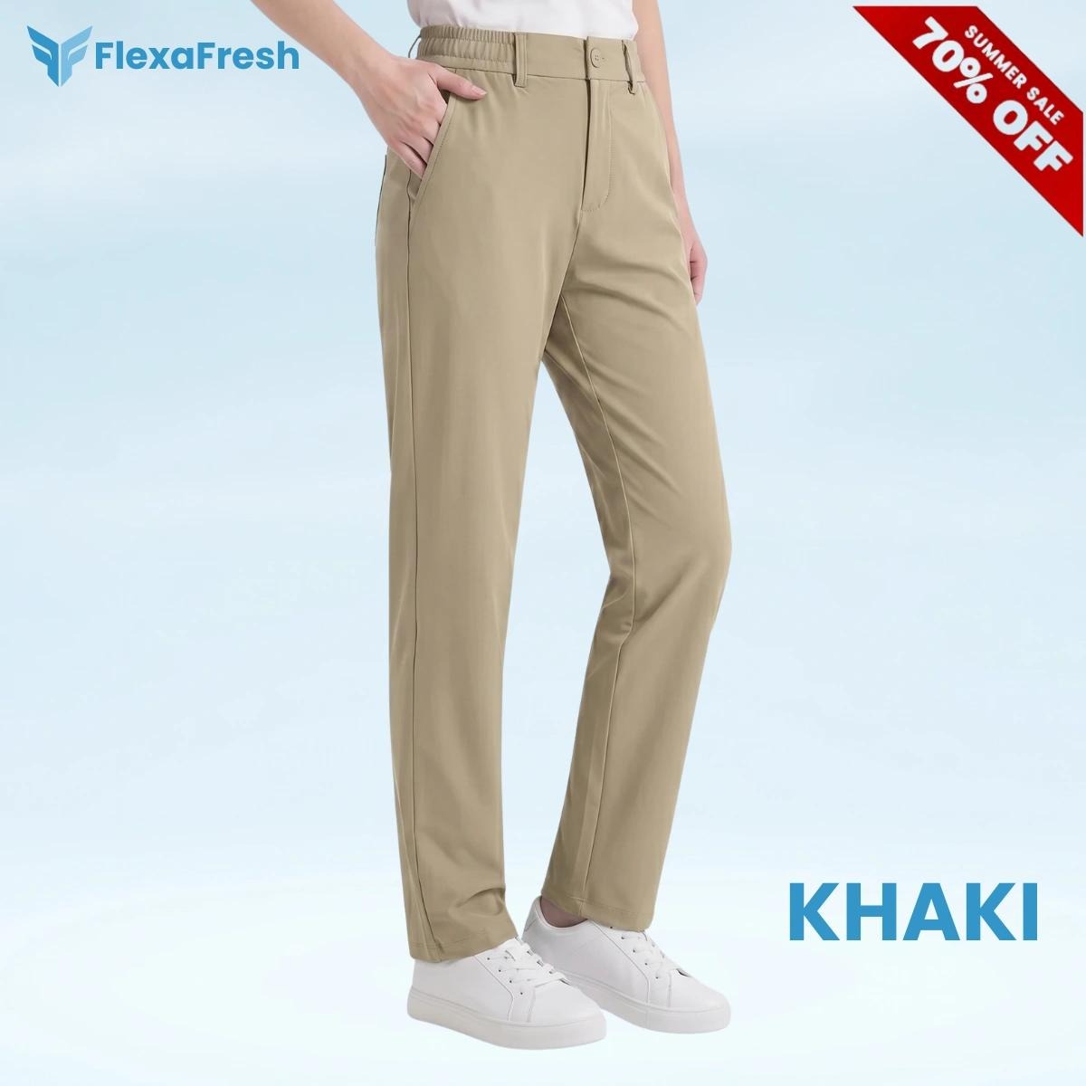 FlexaFresh - Unisex's Ultra Stretch Ice Silk Comfort Casual Pants