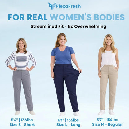 FlexaFresh - Unisex's Ultra Stretch Ice Silk Comfort Casual Pants