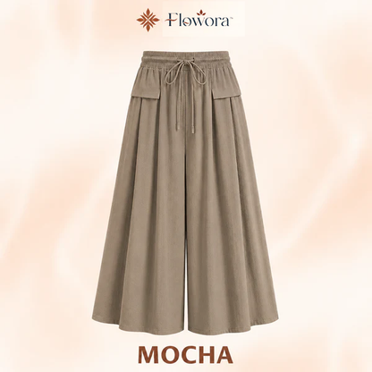 Flowora™ – Relaxed Wide-Leg Cropped Culottes