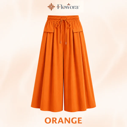 Flowora™ – Relaxed Wide-Leg Cropped Culottes