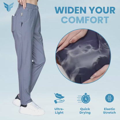 FlexaFresh - Unisex's Ultra Stretch Ice Silk Comfort Casual Pants