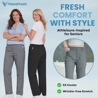 FlexaFresh - Unisex's Ultra Stretch Ice Silk Comfort Casual Pants