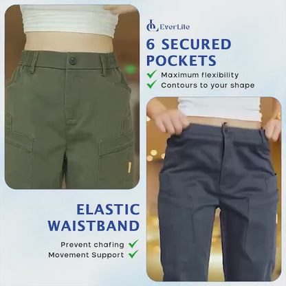 EverLite - 70% OFF – Women’s Stretch-Waist 6-Pocket Comfort Pants