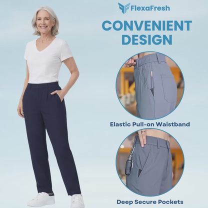 FlexaFresh - Unisex's Ultra Stretch Ice Silk Comfort Casual Pants