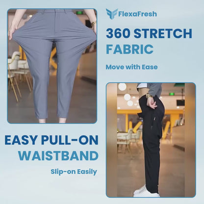 FlexaFresh - Unisex's Ultra Stretch Ice Silk Comfort Casual Pants