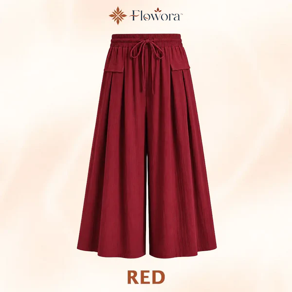 Flowora™ – Relaxed Wide-Leg Cropped Culottes
